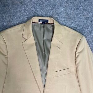 J.Crew Aldridge‎ Jacket Blazer Two Button Cotton Tan Mens Size 40R